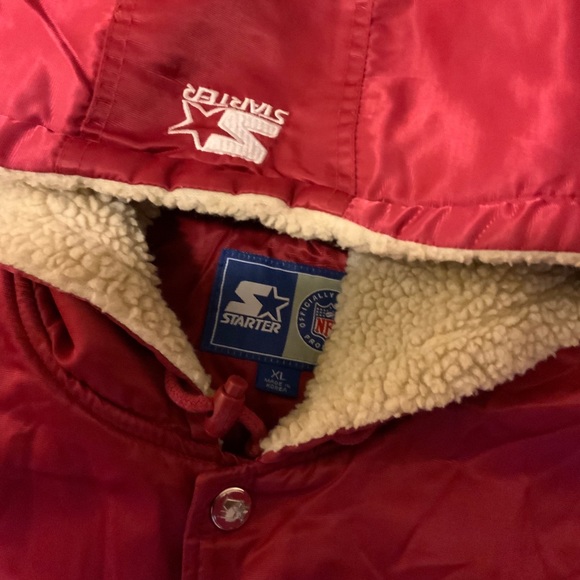 STARTER San Francisco 49ers Jacket w| Hood - Picture 3 of 6